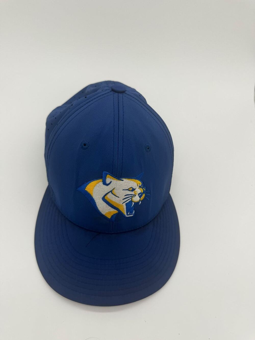 SM Wildcat Logo Hat Cap Fitted Mens M Blue Baseball Richardson PTS 30 Stretch